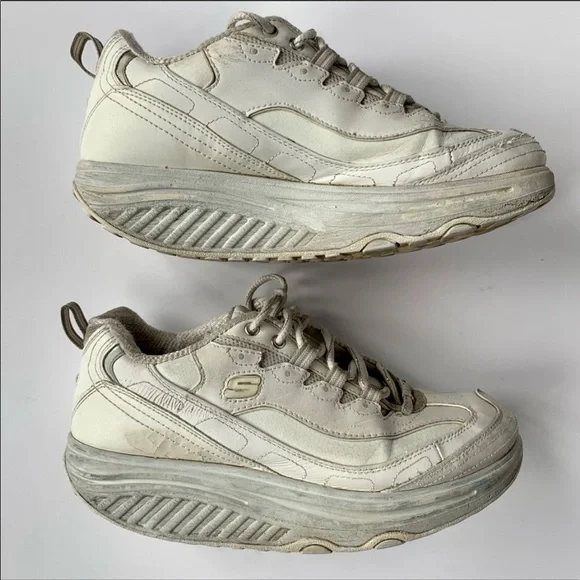 Sketchers Vintage Original Shape Up Toning Sneakers In White - Picture 2 of 9